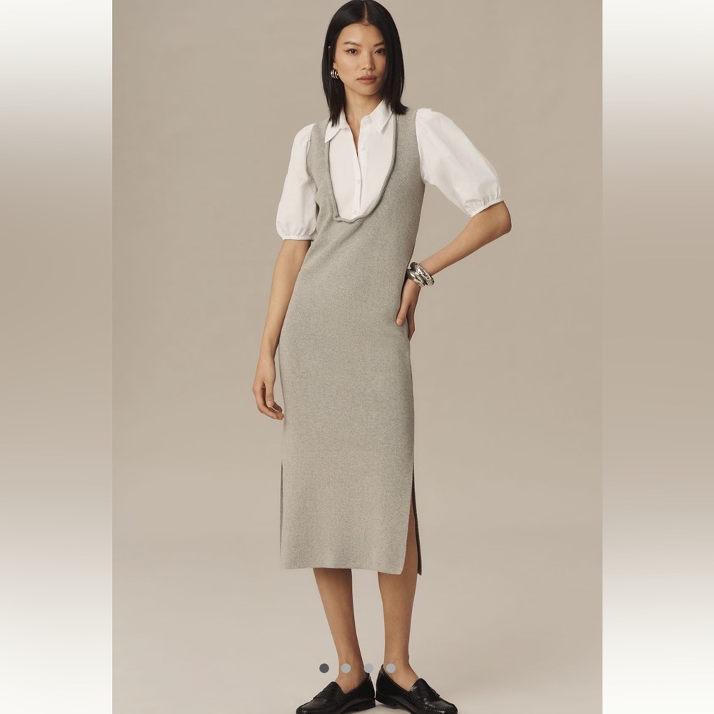 By Anthropologie Towfer knit shirt dress - Picture 2 of 11